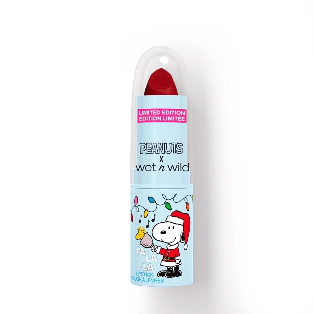 Limited Edition Peanuts X Wet n Wild Lipstick Santa Snoopy